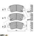 Тормозные колодки METELLI 22-0943-0, цена: 2 226 грн.