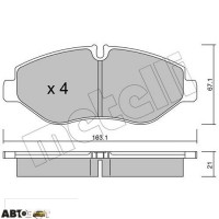 Тормозные колодки METELLI 22-0671-1