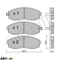 Гальмівні колодки METELLI 22-0297-0