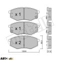 Тормозные колодки METELLI 22-0942-0, цена: 2 260 грн.