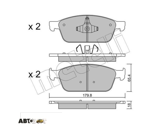 Гальмівні колодки METELLI 22-0989-0, ціна: 2 586 грн.