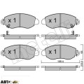 Тормозные колодки METELLI 22-0320-0, цена: 2 602 грн.