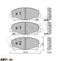 Тормозные колодки METELLI 22-0867-0