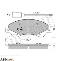 Гальмівні колодки METELLI 22-0679-0