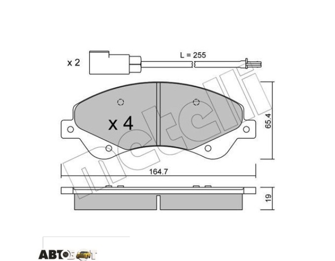Гальмівні колодки METELLI 22-0679-0, ціна: 2 415 грн.