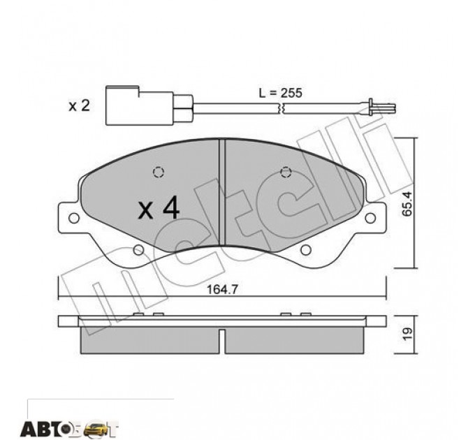 Тормозные колодки METELLI 22-0679-0, цена: 1 315 грн.