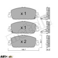 Тормозные колодки METELLI 22-1083-0, цена: 2 612 грн.