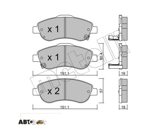 Тормозные колодки METELLI 22-0789-0, цена: 2 077 грн.