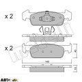 Тормозные колодки METELLI 22-0975-1, цена: 1 612 грн.