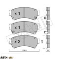 Тормозные колодки METELLI 22-0924-0, цена: 2 454 грн.