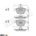 Тормозные колодки METELLI 22-0549-3, цена: 2 737 грн.