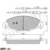 Тормозные колодки METELLI 22-0332-0, цена: 1 621 грн.