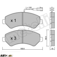 Гальмівні колодки METELLI 22-0709-0