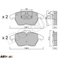 Тормозные колодки METELLI 22-0548-1, цена: 2 277 грн.