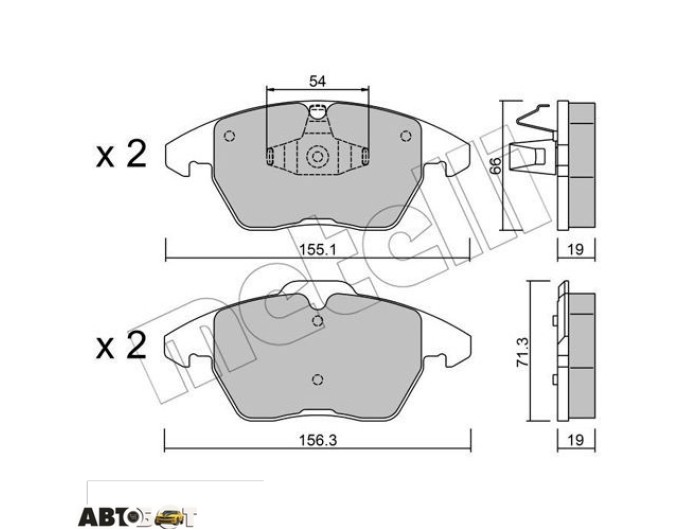 Тормозные колодки METELLI 22-0548-1, цена: 2 277 грн.