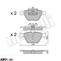 Тормозные колодки METELLI 22-0558-6