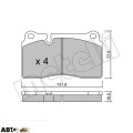 Тормозные колодки METELLI 22-0659-0, цена: 2 565 грн.