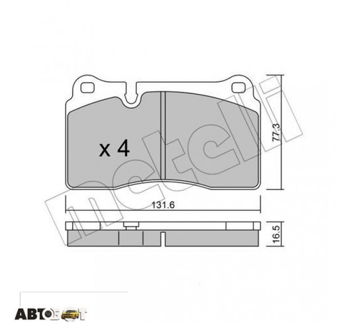 Тормозные колодки METELLI 22-0659-0, цена: 1 411 грн.