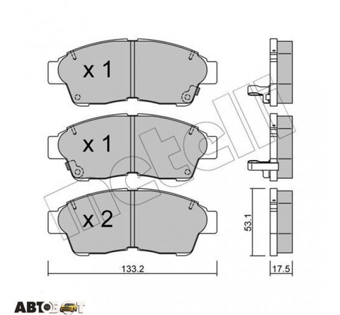 Тормозные колодки METELLI 22-0149-0, цена: 991 грн.