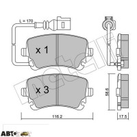 Гальмівні колодки METELLI 22-0554-0