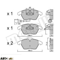 Тормозные колодки METELLI 22-0548-0