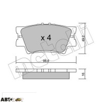 Тормозные колодки METELLI 22-0749-0