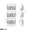 Тормозные колодки METELLI 22-0431-0, цена: 1 336 грн.