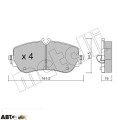 Тормозные колодки METELLI 22-1175-0, цена: 2 555 грн.