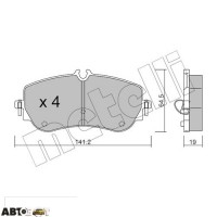 Гальмівні колодки METELLI 22-1175-0