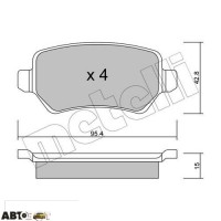 Тормозные колодки METELLI 22-0542-1