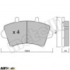 Тормозные колодки METELLI 22-0545-0, цена: 1 115 грн.