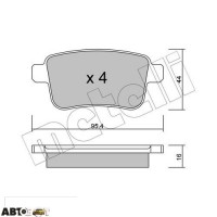 Гальмівні колодки METELLI 22-0814-0