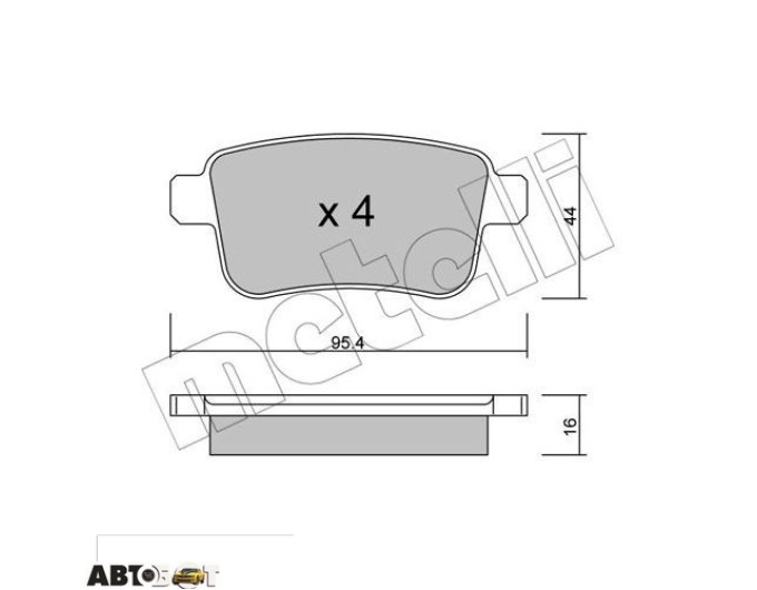 Тормозные колодки METELLI 22-0814-0, цена: 2 137 грн.