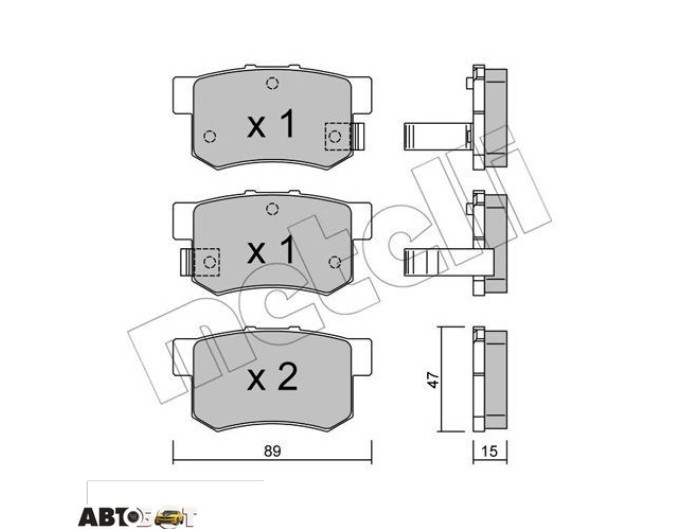 Тормозные колодки METELLI 22-0173-0, цена: 1 162 грн.