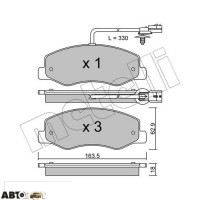 Гальмівні колодки METELLI 22-0900-0