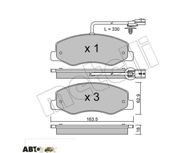 Тормозные колодки METELLI 22-0900-0, цена: 2 456 грн.