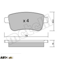 Тормозные колодки METELLI 22-0818-0