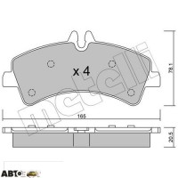 Гальмівні колодки METELLI 22-0674-0