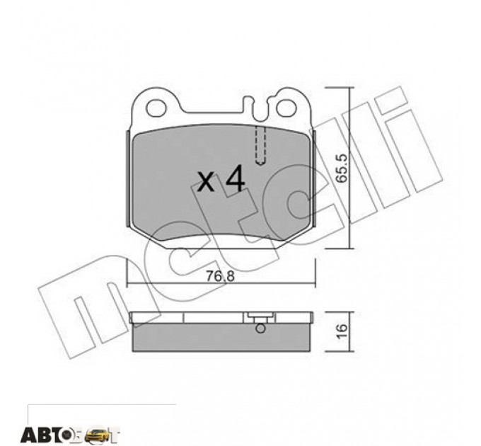 Тормозные колодки METELLI 22-0564-0, цена: 1 238 грн.