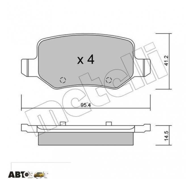 Тормозные колодки METELLI 22-0565-0, цена: 1 055 грн.