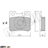 Тормозные колодки METELLI 22-0203-0