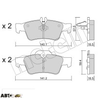 Тормозные колодки METELLI 22-0568-0