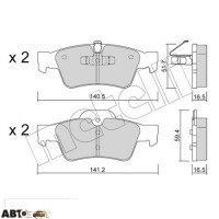 Тормозные колодки METELLI 22-0568-1