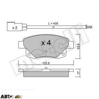 Гальмівні колодки METELLI 22-0681-0