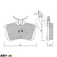 Тормозные колодки METELLI 22-0465-0