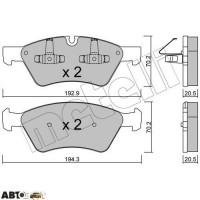 Тормозные колодки METELLI 22-0670-0