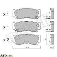 Тормозные колодки METELLI 22-0788-0