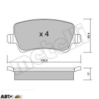 Тормозные колодки METELLI 22-0676-0
