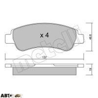 Тормозные колодки METELLI 22-0710-0