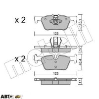 Тормозные колодки METELLI 22-0962-0